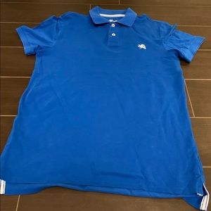 Express Blue Men Fitted Polo Small with Collar 👕